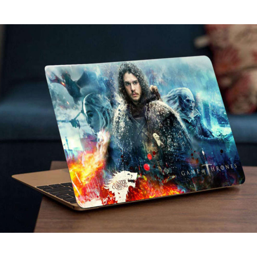 JON SNOW game of throne l12 13 14 15 15.4 15.6 ,17 Laptop Skin Decal Sticker Cover PVC Prints Notebook PC Reusable Protector for Macbook Lenovo HP ASUS ACER